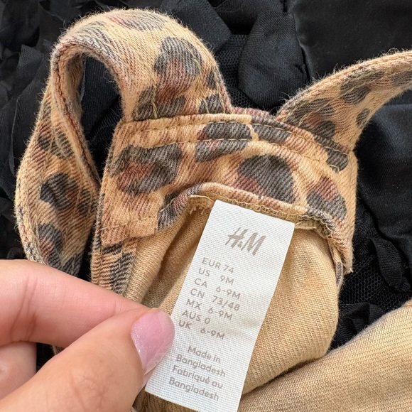 H&M Tan Leopard Print Overall Dress - Picture 4 of 4